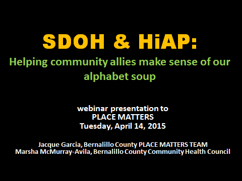 “How to Create Community Allies Using a Social Determinants Approach”