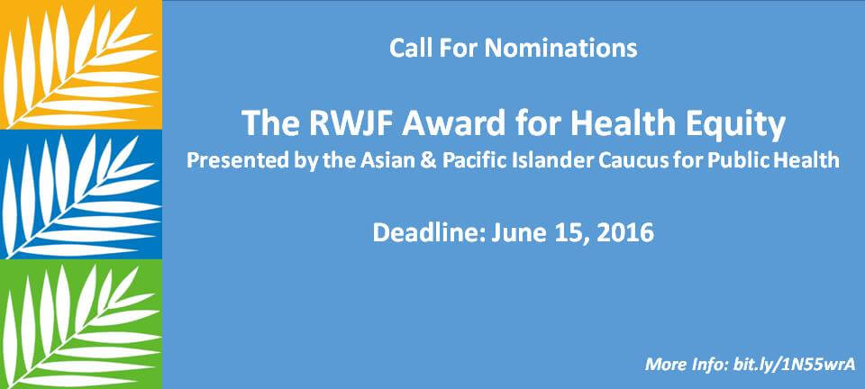 A Call for Nominations for the RWJF Award for Health Equity