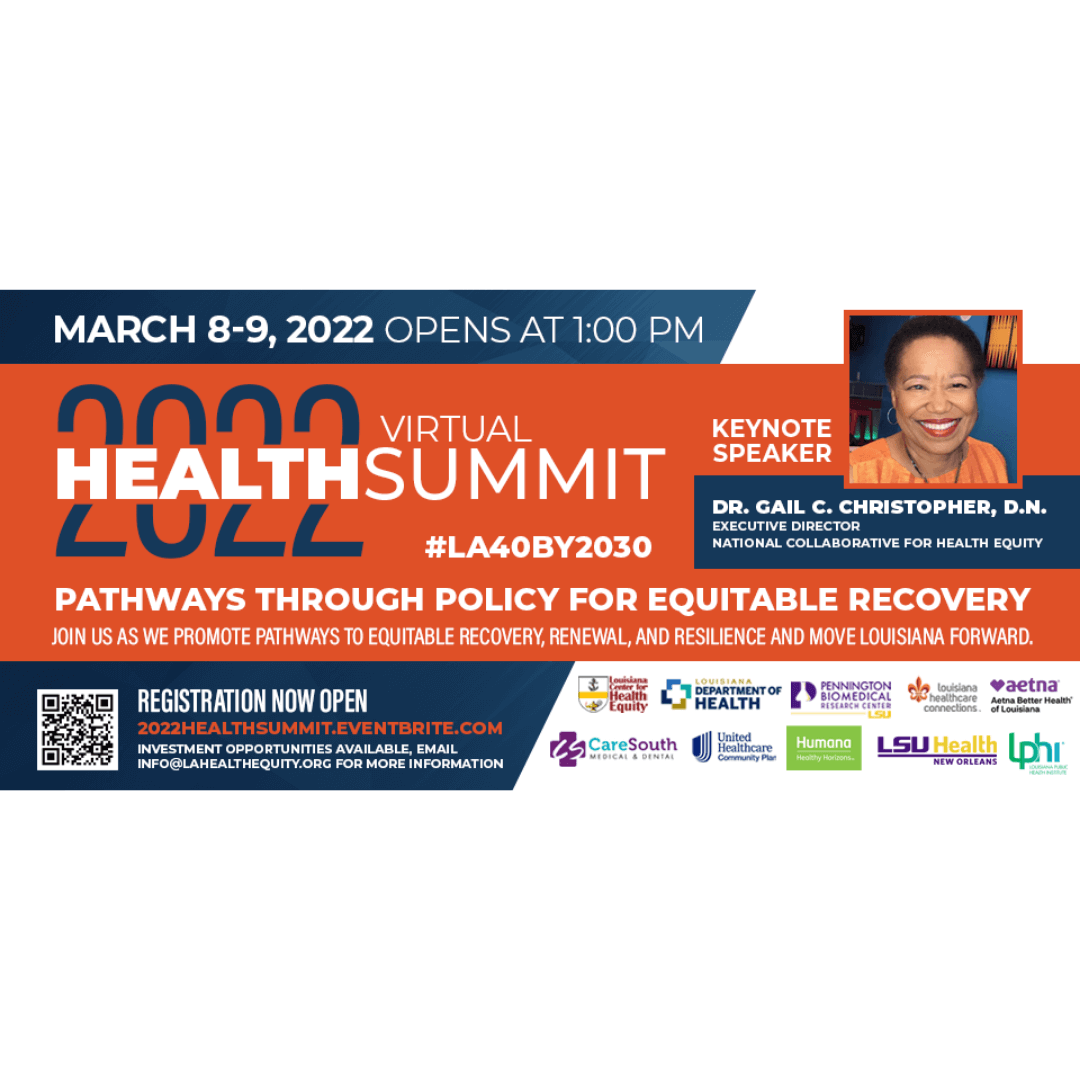 Dr. Gail Christopher Joins the 2022 Health Summit as Keynote Speaker