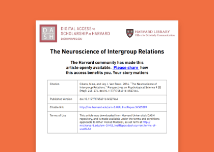 The Neuroscience of Intergroup Relations